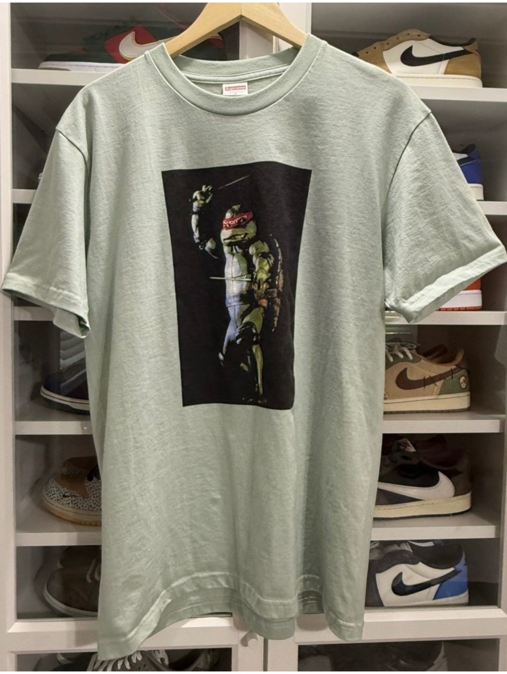 Supreme x Teenage Mutant Ninja Turtles Raphael Tee - Pale Aqua